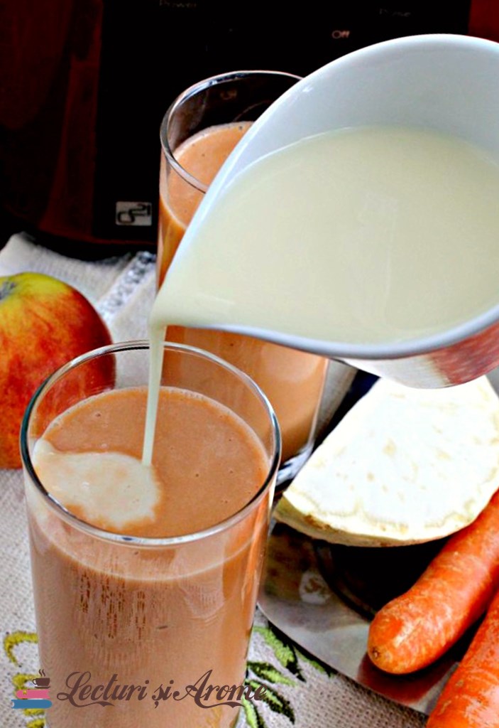 smoothie cu morcov si lapte de soia